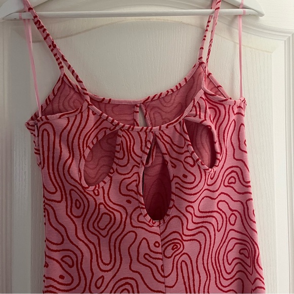 Zara Pink Swirly Jacquard Midi Dress NWT - Picture 6 of 7